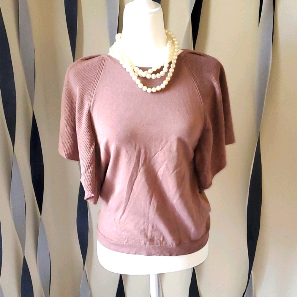 (New) Tan/Brown scoop neck Sweater